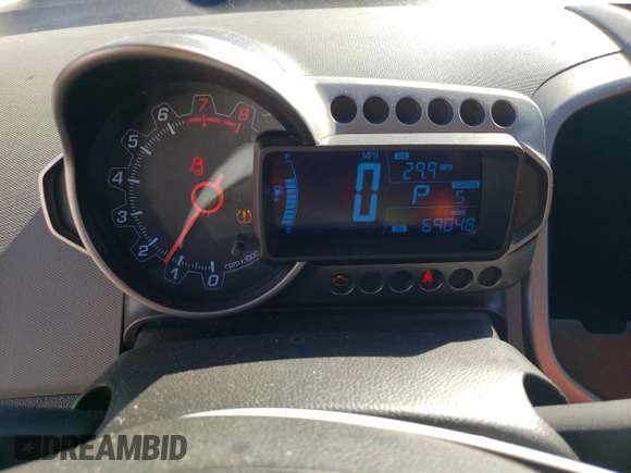 2012 Chevrolet Sonic LT with VIN 1G1JC6SBXC4216103, listed as a Copart auction lot 75721374 with 69,048 mi miles and Salvage Title. Bid and sale history available at carsss.com. Image 9.
