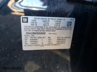 2012 Chevrolet Equinox LT w/1LT with VIN 2GNALDEK2C6326902, listed as a Copart auction lot 49320895 with 99,202 mi miles and Salvage Title. Bid and sale history available at carsss.com. Image 14.