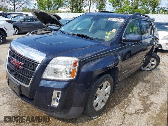 2015 GMC Terrain SLT with VIN 2GKFLXE36F6116787, listed as a Copart auction lot 52278444 with 124,649 mi miles and Salvage Title. Bid and sale history available at carsss.com. Image 1.