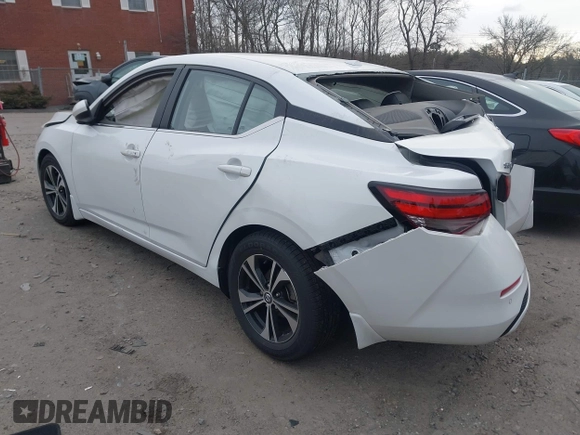 2022 Nissan Sentra SV z VIN 3N1AB8CV0NY314459, wystawiony jako IAAI lot #41268638 z przebiegiem Nie podano mil oraz . Historia ofert i sprzedaży dostępna na DreamBid. Obrazek 3.
