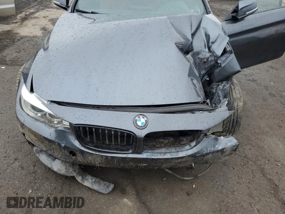 2015 BMW 4 Series 435i xDrive with VIN WBA3T7C56FP942328, listed as a Copart auction lot 52410695 with Not provided miles and Salvage title. Bid and sale history available at DreamBid. Image 11.