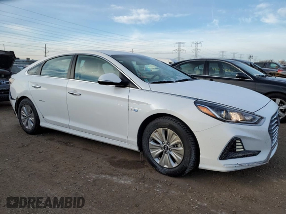 2018 Hyundai Sonata Hybrid SE with VIN KMHE24L3XJA080086, listed as a Copart auction lot 87439294 with 80,343 mi miles and Salvage Title. Bid and sale history available at carsss.com. Image 4.