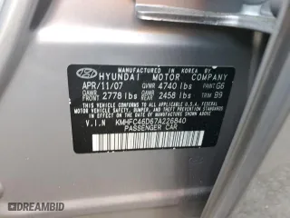 2007 Hyundai Azera GLS with VIN KMHFC46D67A226840, listed as a Copart auction lot 80347184 with 234,966 mi miles and Salvage Title. Bid and sale history available at carsss.com. Image 15.