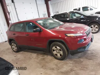 2015 Jeep Cherokee Sport with VIN 1C4PJMAB1FW708816, listed as a IAAI auction lot 41699755 with 182,507 mi miles. Bid and sale history available at carsss.com. Image 13.