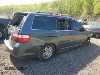 2006 Honda Odyssey EX with VIN 5FNRL38416B417578, listed as a Copart auction lot 53649135 with 0 mi miles and Salvage Title. Bid and sale history available at carsss.com. Image 3.