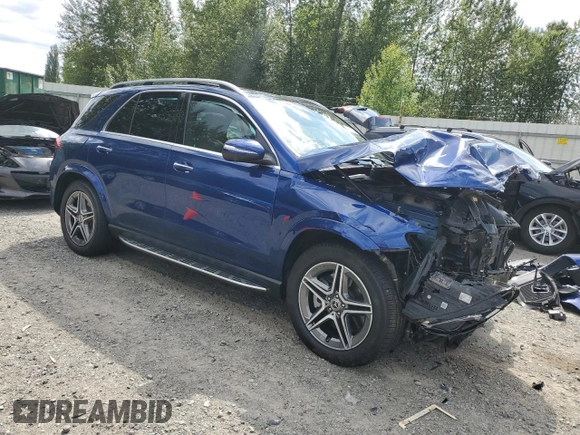 2021 Mercedes-Benz GLE 450 with VIN 4JGFB5KB1MA358171, listed as a Copart auction lot 59819205 with Not provided miles and Salvage title. Bid and sale history available at DreamBid. Image 4.