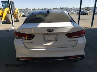 2018 Kia Optima SX with VIN 5XXGW4L29JG187515, listed as a Copart auction lot 56281485 with 179,355 mi miles and Salvage title. Bid and sale history available at DreamBid. Image 6.