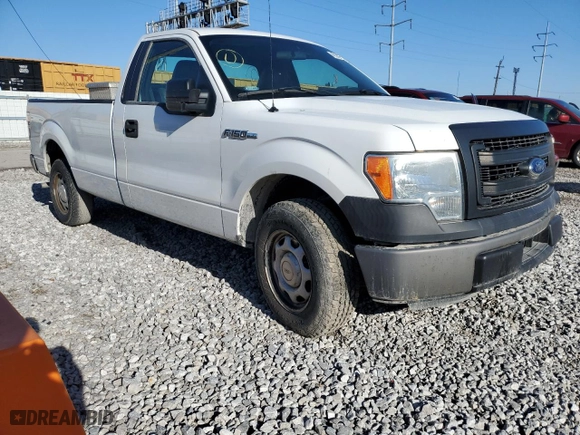 2014 Ford F-150 XL with VIN 1FTMF1CM2EKD41495, listed as a Copart auction lot 45308335 with 158,660 mi miles and Salvage Title. Bid and sale history available at carsss.com. Image 4.