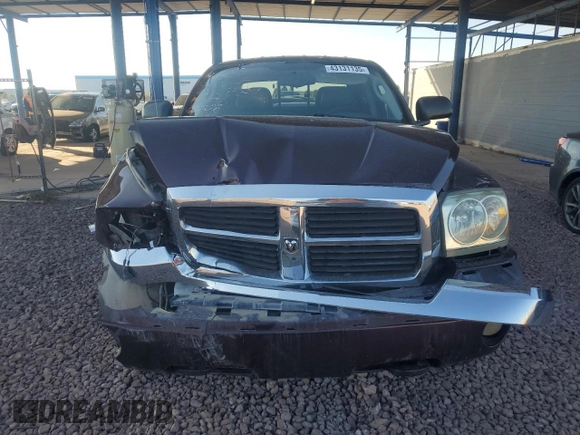 2005 Dodge Dakota Laramie with VIN 1D7HW58NX5S189370, listed as a Copart auction lot 43131135 with 198,988 mi miles and Salvage Title. Bid and sale history available at DreamBid. Image 5.