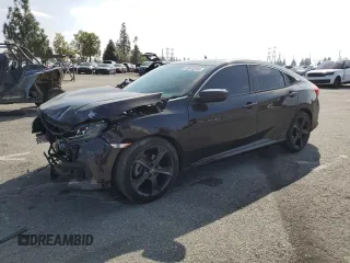 2016 Honda Civic Sedan LX with VIN 19XFC2F50GE232356, listed as a Copart auction lot 43615245 with 53,557 mi miles and Salvage Title. Bid and sale history available at carsss.com. Image 1.