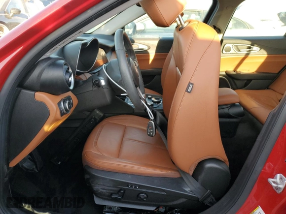 2019 Alfa Romeo Giulia Sport with VIN ZARFAMAN2K7605257, listed as a Copart auction lot 75080484 with 0 mi miles and Non Repairable. Bid and sale history available at carsss.com. Image 7.