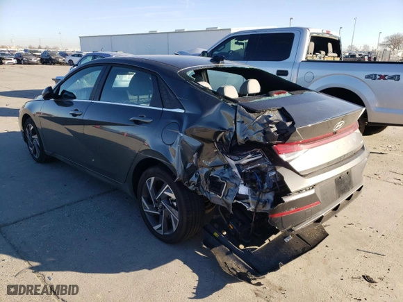 2025 Hyundai Elantra Hybrid Limited with VIN KMHLN4DJ8SU129555, listed as a Copart auction lot 88734935 with 1,331 mi miles and Salvage Title. Bid and sale history available at carsss.com. Image 2.