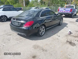 2015 Mercedes-Benz C-Class C 300 with VIN 55SWF4JB8FU062030, listed as a IAAI auction lot 41593649 with 123,196 mi miles. Bid and sale history available at carsss.com. Image 4.