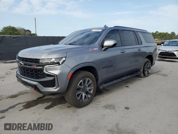 2021 Chevrolet Suburban Z71 с VIN 1GNSKDKD9MR385447, выставлен на аукционе Copart как лот 55764935 с пробегом 74 241 миль миль и Списание • Salvage title. История ставок и продаж доступна на DreamBid. Изображение 1.
