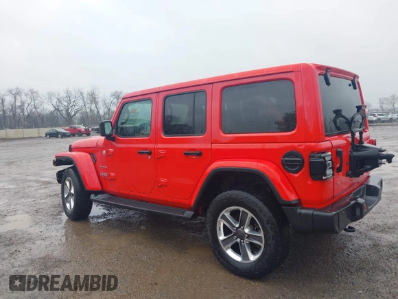 2020 Jeep Wrangler Unlimited Sahara with VIN 1C4HJXEN3LW232316, listed as a IAAI auction lot 42009794 with 35,535 mi miles. Bid and sale history available at carsss.com. Image 3.