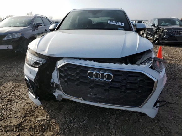 2022 Audi Q5 S line Prestige with VIN WA1FAAFY0N2024797, listed as a Copart auction lot 83472074 with 0 mi miles and Salvage Title. Bid and sale history available at carsss.com. Image 5.
