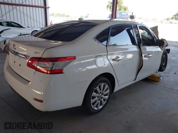 2015 Nissan Sentra SV with VIN 3N1AB7AP3FY286642, listed as a IAAI auction lot 42120267 with 137,681 mi miles and . Bid and sale history available at DreamBid. Image 4.