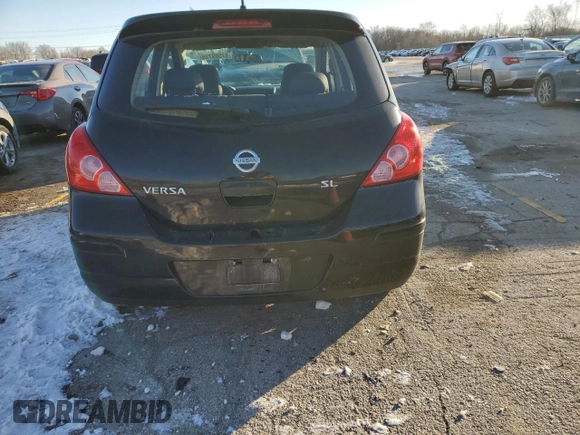 2008 Nissan Versa 1.8 S with VIN 3N1BC13E38L374150, listed as a Copart auction lot 87509735 with 158,798 mi miles and Salvage Title. Bid and sale history available at carsss.com. Image 6.