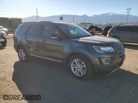 2017 Ford Explorer XLT with VIN 1FM5K7DH5HGD36539, listed as a Copart auction lot 88636675 with 107,709 mi miles and Salvage Title. Bid and sale history available at carsss.com. Image 4.