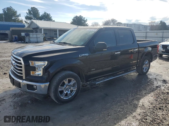 2017 Ford F-150 XL with VIN 1FTEW1CP8HFA07340, listed as a Copart auction lot 46531275 with 97,608 mi miles and Salvage Title. Bid and sale history available at carsss.com. Image 1.