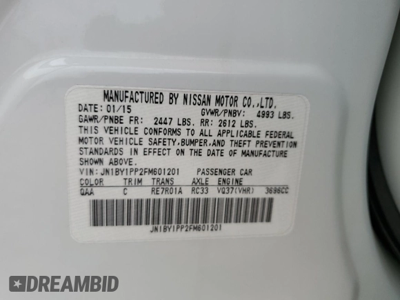 2015 Infiniti Q70 z VIN JN1BY1PP2FM601201, wystawiony jako Copart lot #53235845 z przebiegiem 62 556 mil mil oraz Szkoda całkowita • Salvage title. Historia ofert i sprzedaży dostępna na DreamBid. Obrazek 12.