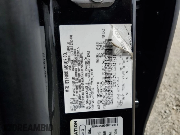 2016 Lincoln MKZ Hybrid with VIN 3LN6L2LU3GR612811, listed as a Copart auction lot 54608395 with 204,057 mi miles and Salvage Title. Bid and sale history available at DreamBid. Image 12.
