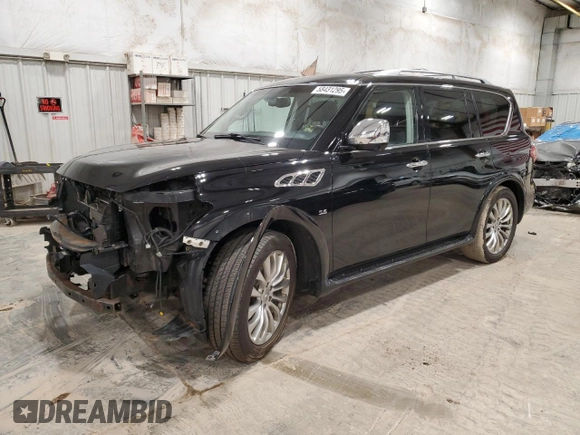 2016 Infiniti QX80 with VIN JN8AZ2NC2G9401262, listed as a Copart auction lot 58431295 with 199,030 mi miles and Non repairable. Bid and sale history available at DreamBid. Image 1.