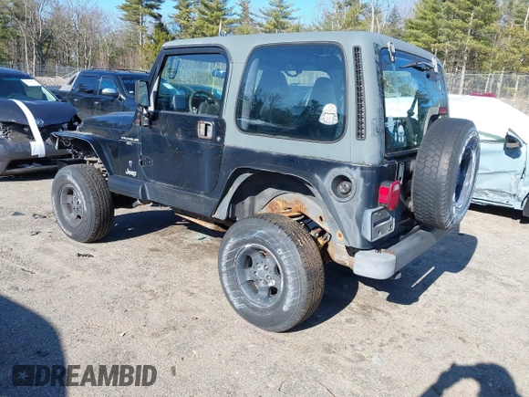 2001 Jeep Wrangler Sport with VIN 1J4FA49S61P357348, listed as a IAAI auction lot 41938170 with 177,356 mi miles. Bid and sale history available at carsss.com. Image 3.