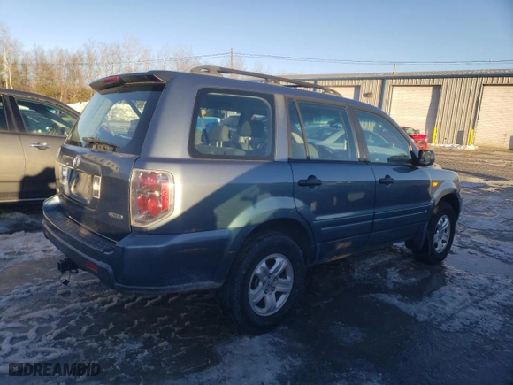2007 Honda Pilot LX with VIN 5FNYF18137B018654, listed as a Copart auction lot 45159175 with 201,607 mi miles and Clean Title. Bid and sale history available at carsss.com. Image 3.