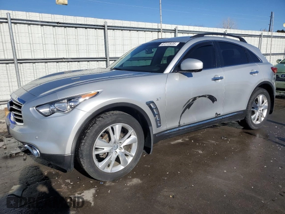 2016 Infiniti QX70 with VIN JN8CS1MW5GM750058, listed as a Copart auction lot 47272935 with 82,155 mi miles and Salvage Title. Bid and sale history available at DreamBid. Image 1.