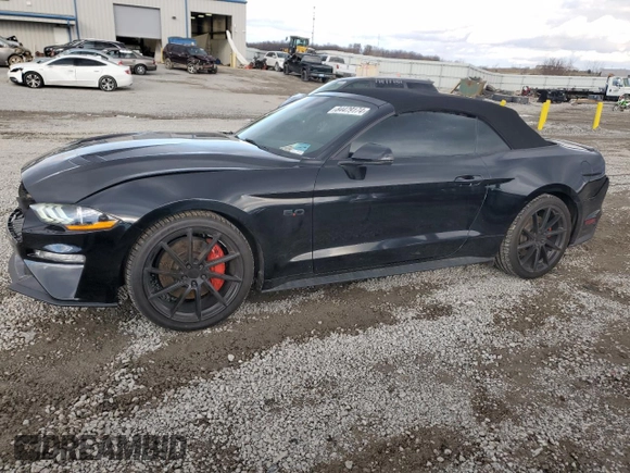 2021 Ford Mustang GT Premium with VIN 1FATP8FF7M5139740, listed as a Copart auction lot 84479174 with 27,358 mi miles and Salvage title. Bid and sale history available at DreamBid. Image 1.