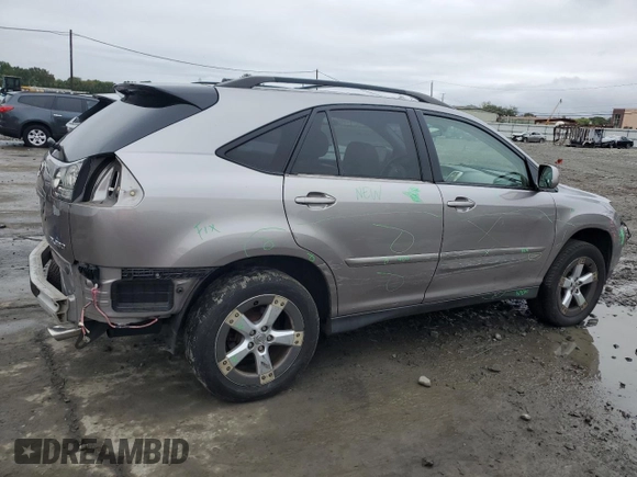 2005 Lexus RX 330 with VIN JTJHA31U150090735, listed as a Copart auction lot 73550354 with 0 mi miles and Salvage Title. Bid and sale history available at carsss.com. Image 3.