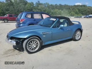 2001 BMW Z3 2.5 with VIN WBACN33481LK49853, listed as a Copart auction lot 61651295 with 33,433 mi miles and Salvage title. Bid and sale history available at DreamBid. Image 1.
