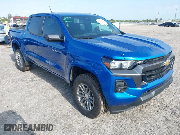 2023 Chevrolet Colorado 2WD LT z VIN 1GCPSCEK8P1198741, wystawiony jako IAAI lot #41993251 z przebiegiem 17 106 mil mil oraz . Historia ofert i sprzedaży dostępna na DreamBid. Obrazek 1.