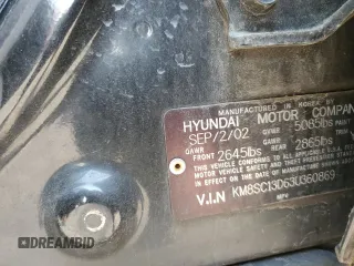 2003 Hyundai Santa Fe GLS with VIN KM8SC13D63U360869, listed as a Copart auction lot 70447874 with 206,488 mi miles and Salvage Title. Bid and sale history available at carsss.com. Image 13.