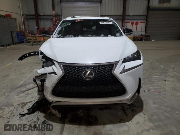 2017 Lexus NX with VIN JTJBARBZ2H2118005, listed as a Copart auction lot 41875035 with 94,890 mi miles and Salvage Title. Bid and sale history available at carsss.com. Image 5.