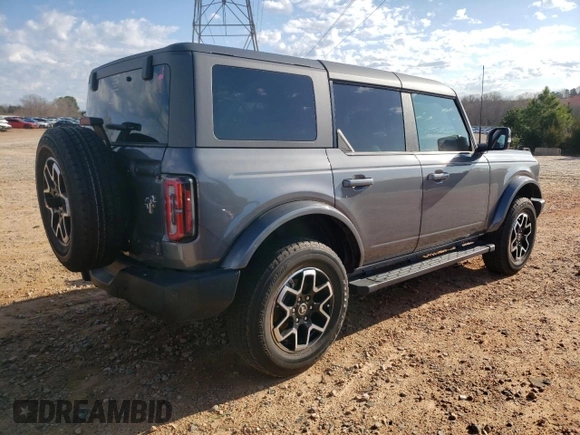 2024 Ford Bronco Outer Banks with VIN 1FMEE8BP5RLA58094, listed as a Copart auction lot 49248425 with 11,686 mi miles and Salvage title. Bid and sale history available at DreamBid. Image 3.