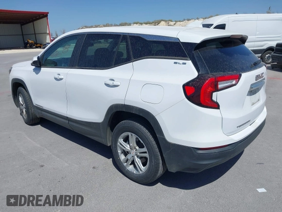 2023 GMC Terrain SLE with VIN 3GKALMEG0PL211094, listed as a IAAI auction lot 41607695 with 97,073 mi miles. Bid and sale history available at carsss.com. Image 3.