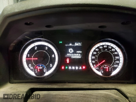 2017 Ram 2500 Tradesman with VIN 3C6UR5HL0HG744828, listed as a Copart auction lot 48525174 with 134,532 mi miles and Salvage title. Bid and sale history available at DreamBid. Image 9.