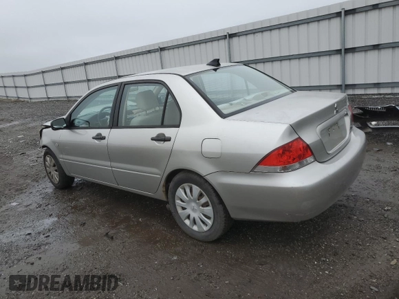 2006 Mitsubishi Lancer ES with VIN JA3AJ26E66U008538, listed as a Copart auction lot 60974795 with 121,211 mi miles and Salvage title. Bid and sale history available at DreamBid. Image 2.