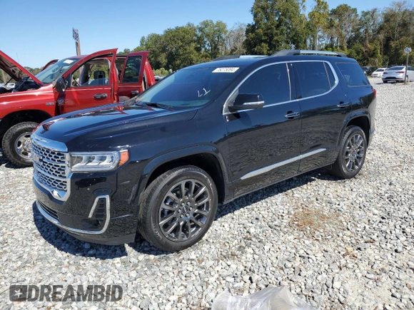 2022 GMC Acadia Denali with VIN 1GKKNPLS2NZ152000, listed as a Copart auction lot 75275094 with 0 mi miles and Salvage Title. Bid and sale history available at carsss.com. Image 1.