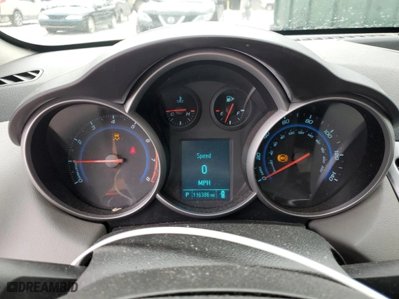 2012 Chevrolet Cruze LS with VIN 1G1PC5SH3C7317748, listed as a Copart auction lot 44415485 with 116,386 mi miles and Salvage Title. Bid and sale history available at carsss.com. Image 9.
