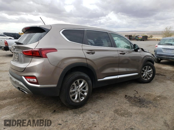 2019 Hyundai Santa Fe SE with VIN 5NMS23AD8KH010316, listed as a Copart auction lot 51163115 with 73,302 mi miles and Salvage Title. Bid and sale history available at carsss.com. Image 3.