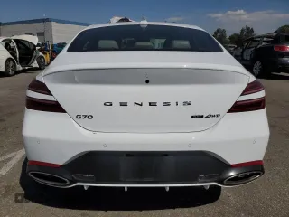 2023 Genesis G70 3.3T with VIN KMTG54TE3PU124511, listed as a Copart auction lot 74132184 with 2,534 mi miles and Salvage Title. Bid and sale history available at DreamBid. Image 6.