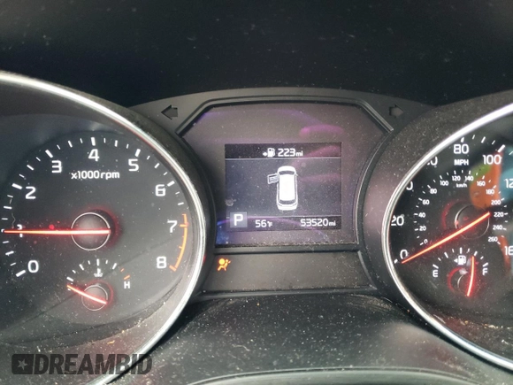2021 Kia Sedona EX with VIN KNDMB5C11M6662525, listed as a Copart auction lot 44820825 with 53,520 mi miles and Salvage Title. Bid and sale history available at carsss.com. Image 9.