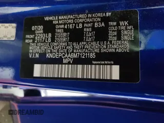 2021 Kia Seltos LX with VIN KNDEPCAA6M7121185, listed as a Copart auction lot 49608255 with 64,896 mi miles and Salvage Title. Bid and sale history available at DreamBid. Image 16.