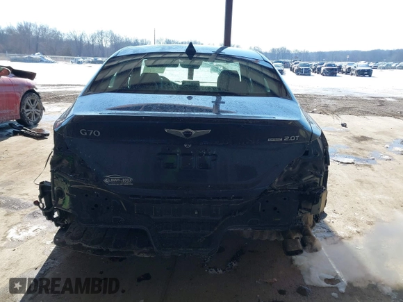 2020 Genesis G70 2.0T with VIN KMTG44LA3LU046192, listed as a IAAI auction lot 41377476 with 35,956 mi miles and . Bid and sale history available at DreamBid. Image 17.