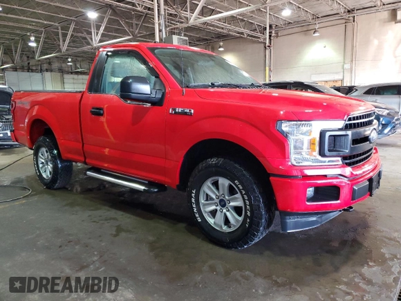2019 Ford F-150 XL with VIN 1FTMF1E5XKKD02283, listed as a Copart auction lot 50175365 with 24,391 mi miles and Salvage title. Bid and sale history available at DreamBid. Image 4.