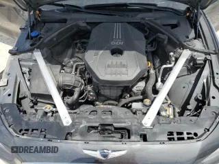 2019 Genesis G70 Sport with VIN KMTG24LA6KU034865, listed as a Copart auction lot 55304455 with 57,087 mi miles and Non repairable. Bid and sale history available at DreamBid. Image 11.