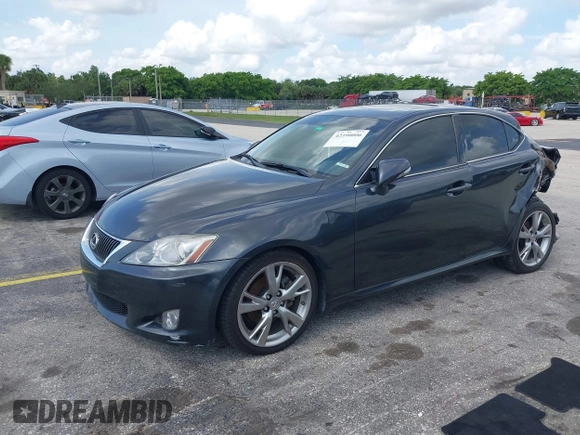 2010 Lexus IS 250 with VIN JTHBF5C29A5125387, listed as a IAAI auction lot 42390006 with 97,003 mi miles and . Bid and sale history available at DreamBid. Image 2.